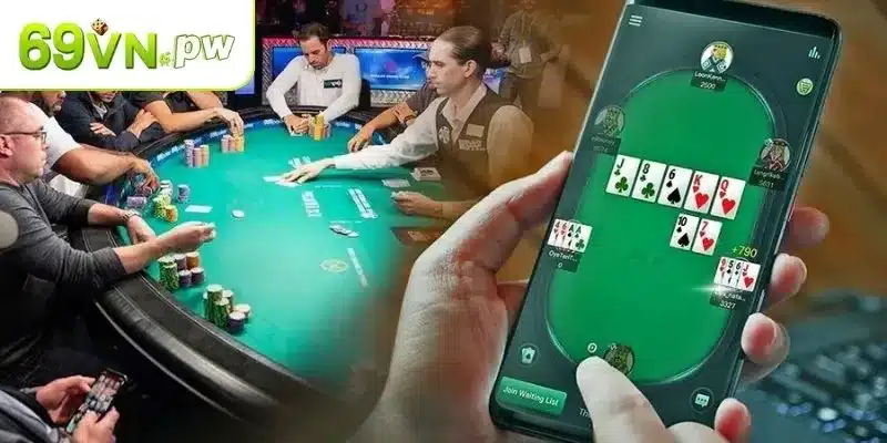 Các tay bài trong Poker online 69VN và bảng xếp hạng thứ tự